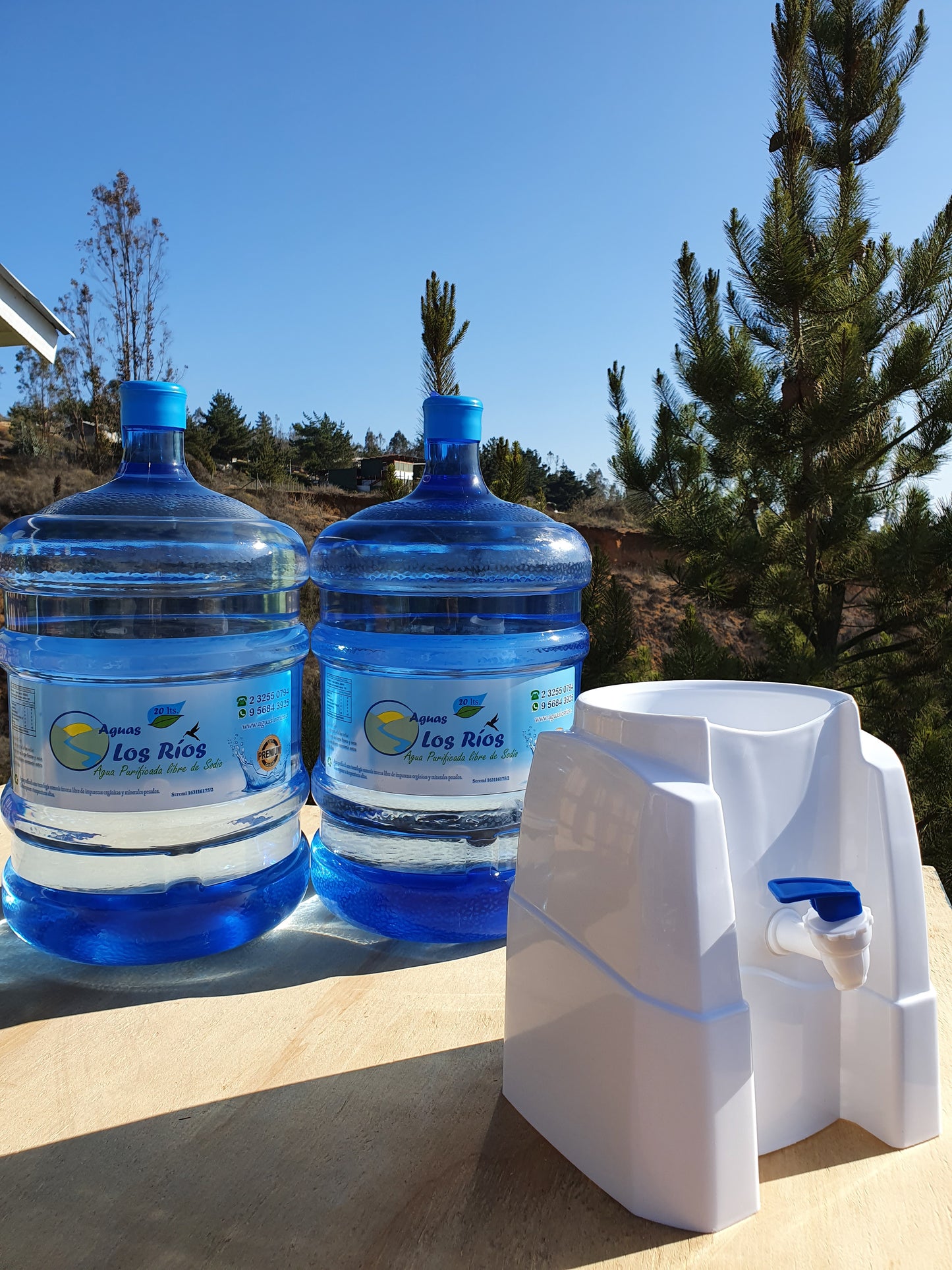 Dispensador base de color + 2 bidones de 20 litros